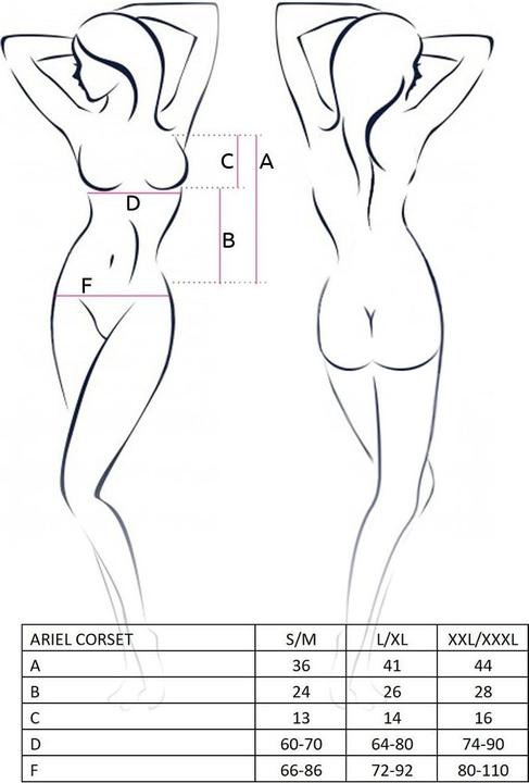 Actual product image Avanua Ariel" corset (XXL, 3XL)