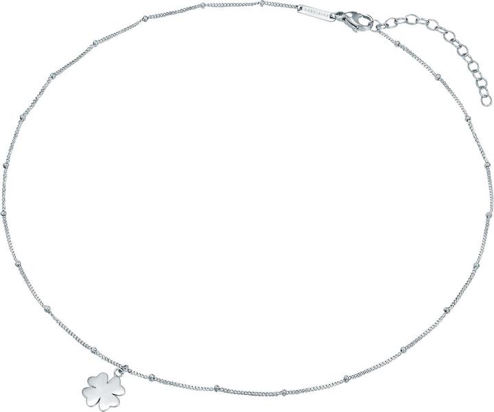 Immagine prodotto Eastside Catena da donna a quadrifoglio in acciaio inox argento 40,0 cm di base + 5,0 cm di estensione - (Acciaio inossidabile, 40 - 45 cm)