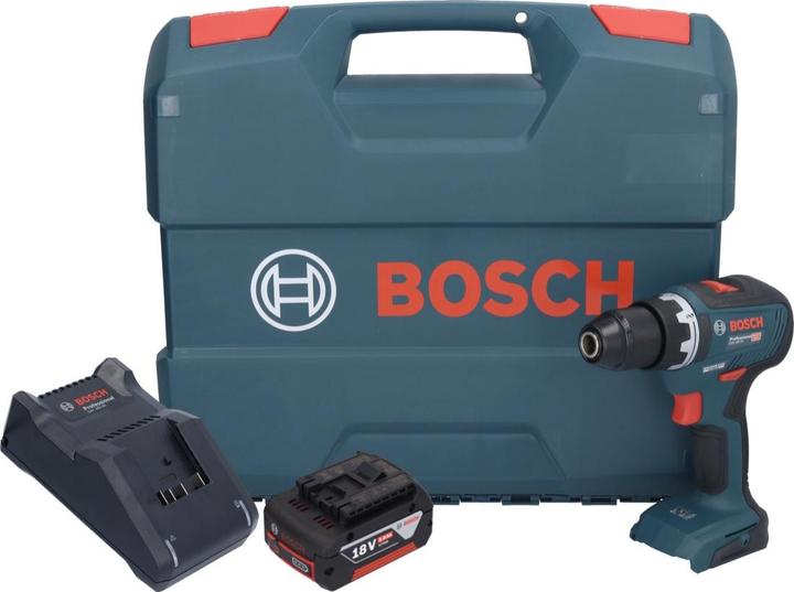 Image du produit Bosch Professional Bosch GSR 18V-55 Professional Perceuse-visseuse sans fil 18 V 55 Nm Brushless + 1x batterie 5,0 Ah (Fonctionnement sur batterie)