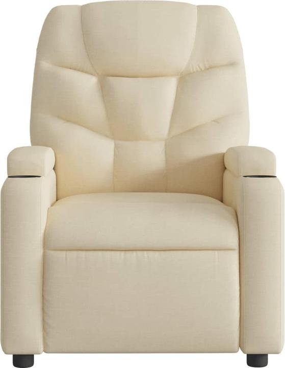 Immagine prodotto VidaXL Poltrona massaggiante in tessuto color crema,Colore: Crema,Materiale: Tessuto (100