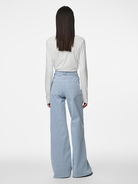 Actual product image Pieces PCBILLO MW GESTREIFTE Wide Fit Jeans (L)
