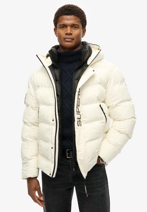 Produktbild Superdry City Steppjacke mit Kapuze und Grafik (L)