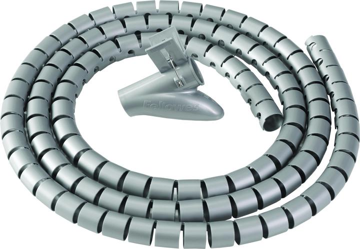 Actual product image Fellowes Cable bundler Cable Zip, silver, length: 2.0 m Cable routing and protection system, diameter: 20 mm (Cable hole, 20 cm)