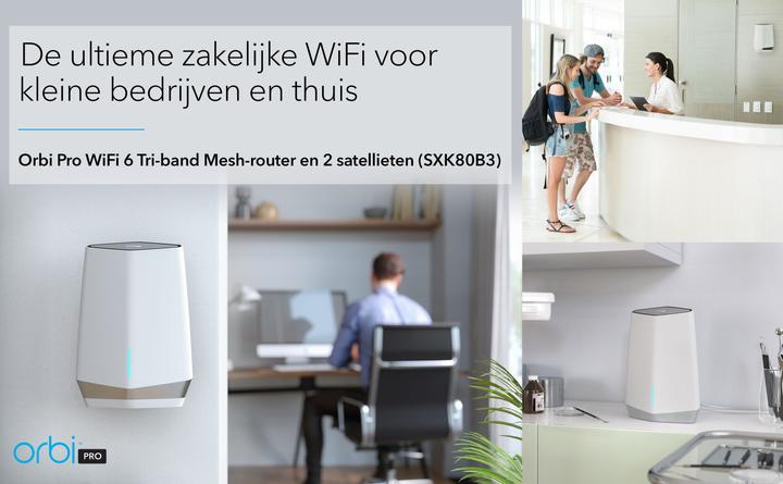 Produktbild Netgear Orbi Pro WiFi 6 AX6000 Mesh System (SXK80B3) 3er Set