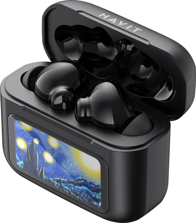 Image du produit Havit - Wireless Earbuds (TW956) - Bluetooth 5.4, with Microphone, TWS, ANC, Type-C, 500mAh - Black (5 h, Sans fil)