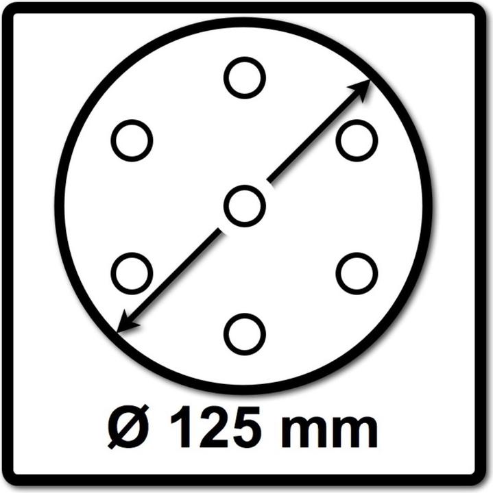 Image du produit Makita Papier abrasif Velcro 125 mm K 320 100 pces ( 2x P-43692 ) pour DBO BO DCW DWE GEX PEX SXE BOS (K320)