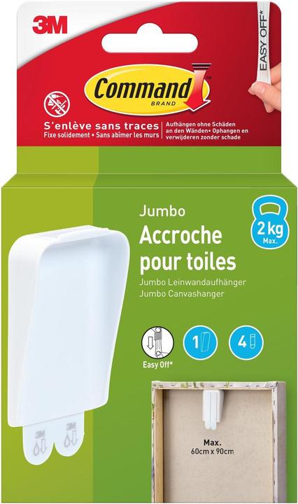 Produktbild 3M Command Klebepad Command XL 2 kg, 5 Stück, Weiss