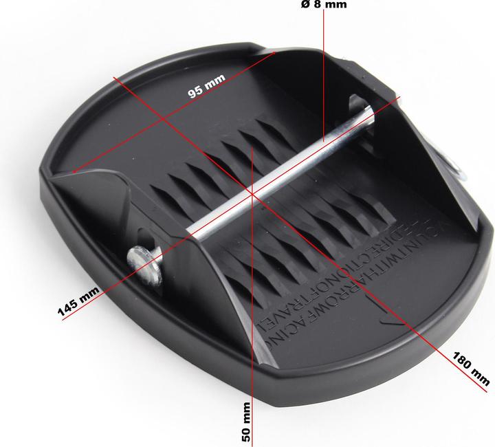 Produktbild XPOtool 4x Stützplatten 180x145mm Wohnwagenstütze Wohnwagen Anhänger Caravan
