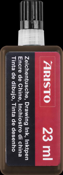 Actual product image Aristo India ink 23 ml brown (Marker Refill Ink, Brown)