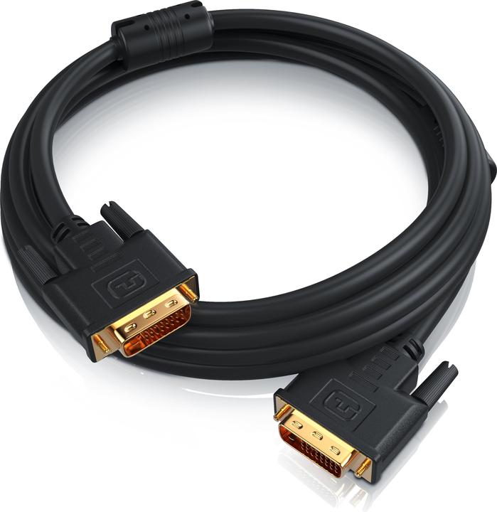 Produktbild CSL DVI zu DVI Kabel - Dual Link 24 1 - HDTV Auflösungen bis 2560x1600 - Ferritkern - OFC Kupferleiter (1.50 m, DVI)