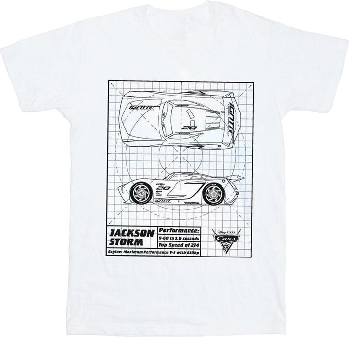 Disney Cars Jackson Storm Blueprint TShirt (M)