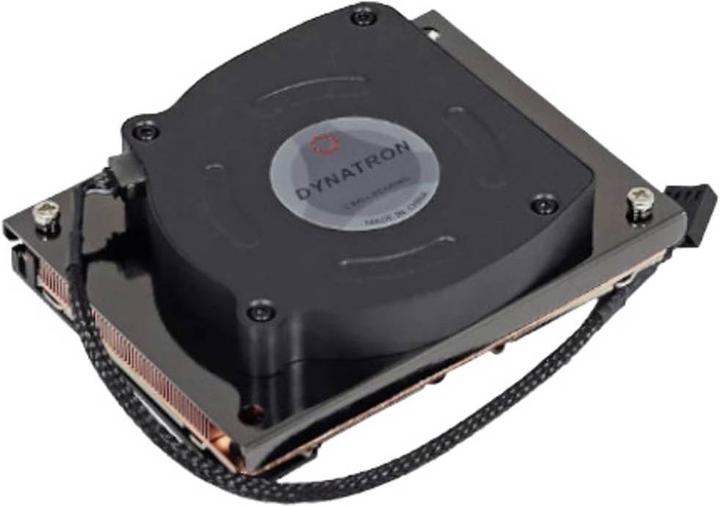 Dynatron N12 Intel CPU Kuehler 1U LGA4189-4-5 P4-P5 od P+ Kuehlkoerper Kupfer mit Vapour Chamber aktiv mit PW (80.60 mm)