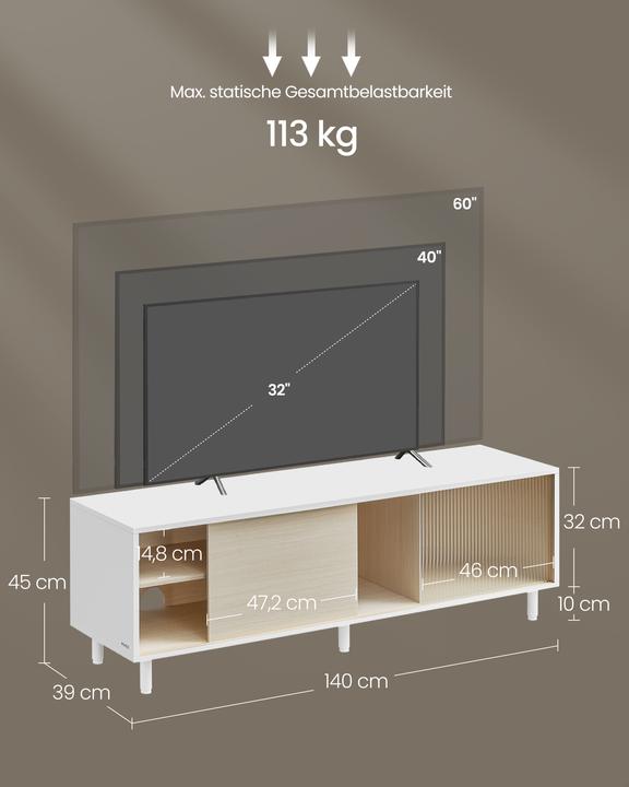 Actual product image Vasagle Nila (140 x 39 x 45 cm)