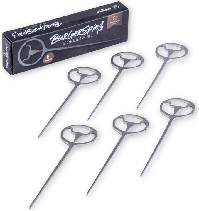 Moesta BBQ Burgerspiesse 6-er Set, für Burger