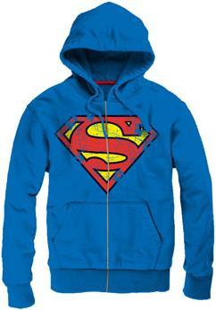 HEO Superman Kapuzenpullover: Vintage Logo Hoodie (S)