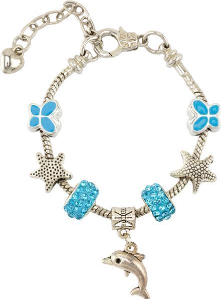 Ulysse Couleurs d'Enfance Sehr schönes Armband mit Delphin Motiv (5 cm)