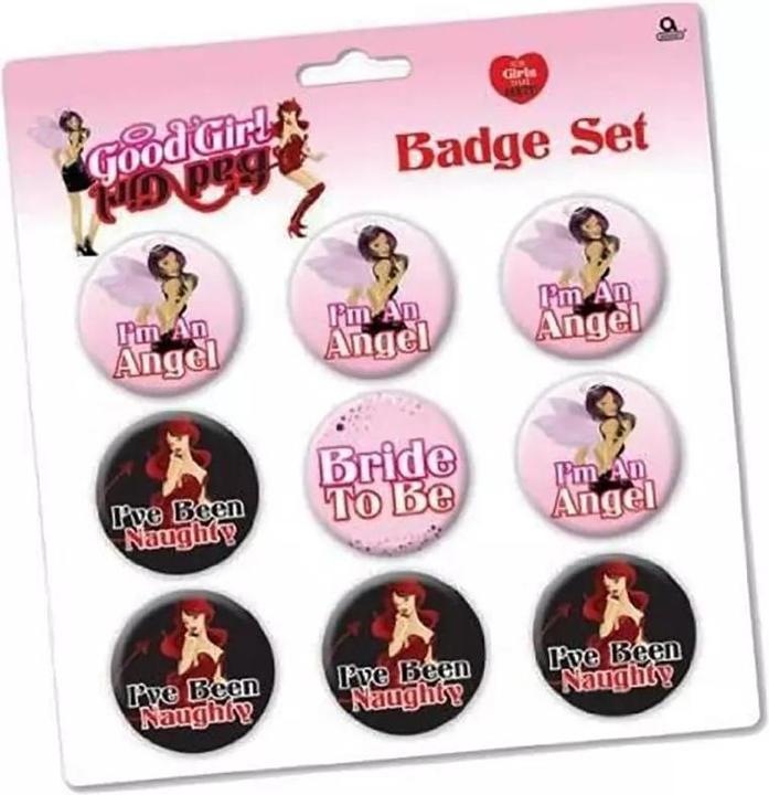 Amscan AnsteckerSet Good GirlBad Girl 9erPack