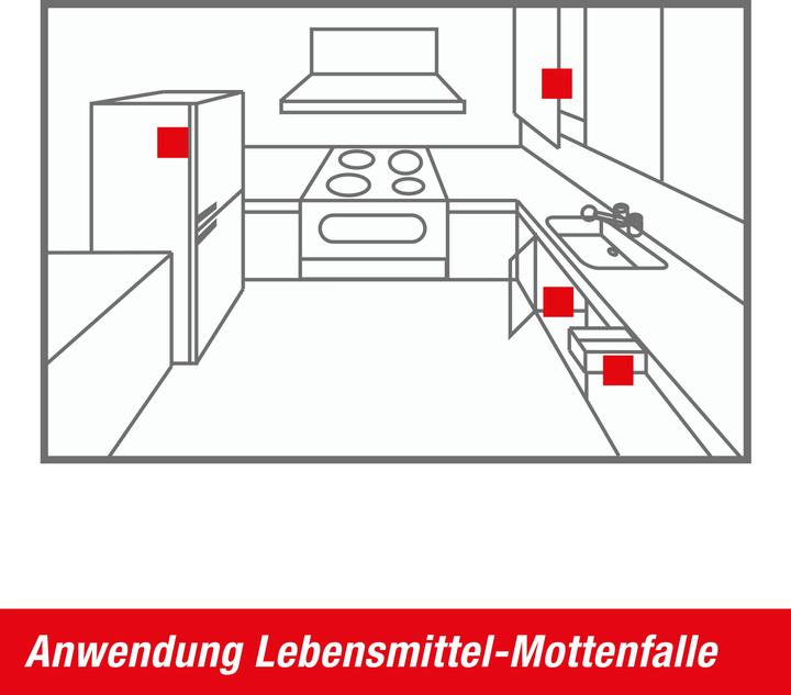Actual product image Swissinno Lebensmittelmottenfalle 2er inkl. Pheromon-Lockstoff