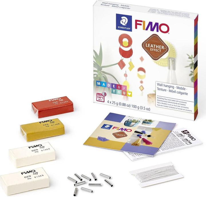 Produktbild Fimo Modelliermasse leather-effect Set "Wandhänger"
