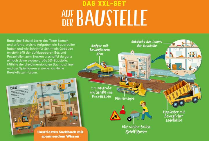 Produktbild Das XXL-Set – Bauen, Wissen, Spielen: Auf der Baustelle (Deutsch, Catherine Sully, Ingrid Ickler, Charles Ballesteros, 2024)
