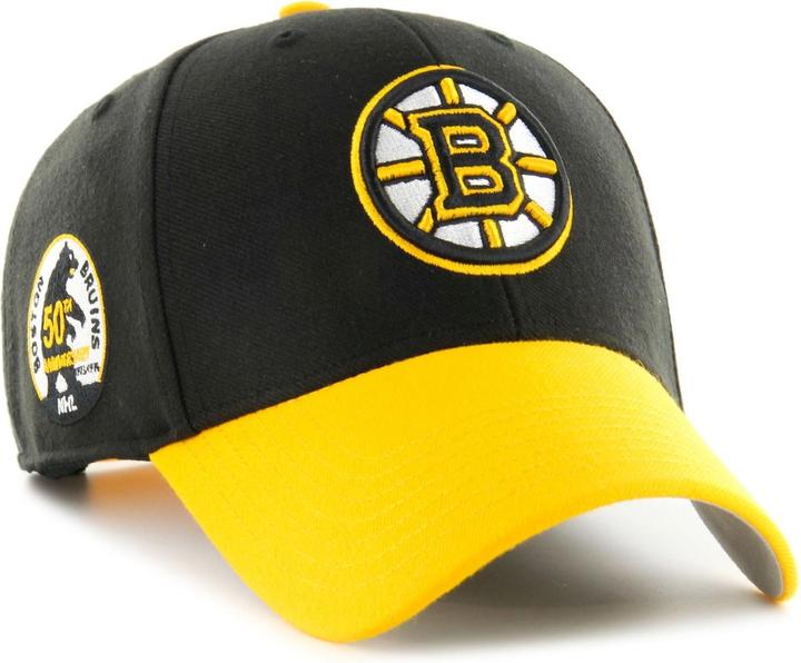 47 Brand Curved Snapback Cap - NHL Vintage Boston Bruins (One Size)