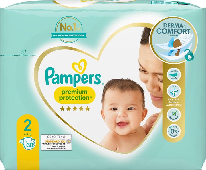 Produktbild Pampers Premium Protection (Gr. 2, Tragepack, 30 Stück)