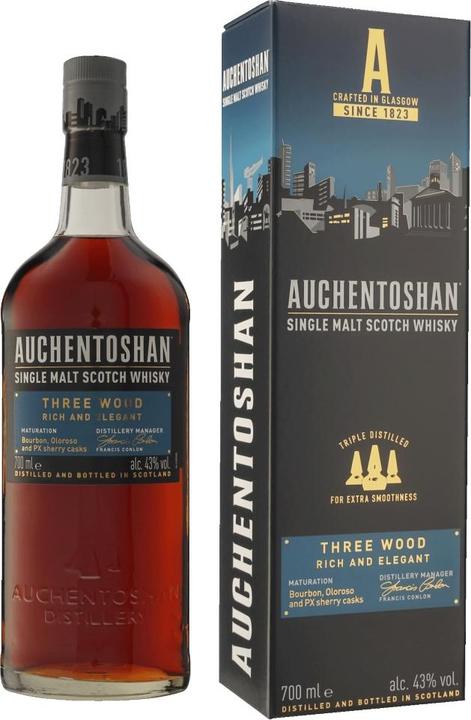 Immagine prodotto Auchentoshan Tre Legno (Single Malt, Whisky scozzese, 1 x 70 cl)