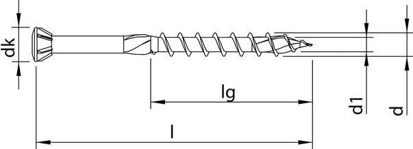 Actual product image Heco Glazing bead screw -TOPIX (1000 Screws per piece)