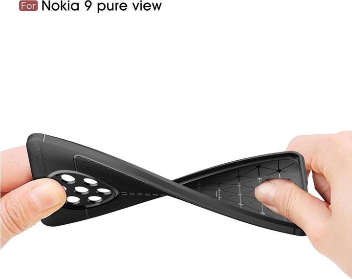 Produktbild Screenguard Nokia 9 PureView Hülle Leather Design TPU Cover (Nokia 9 PureView)