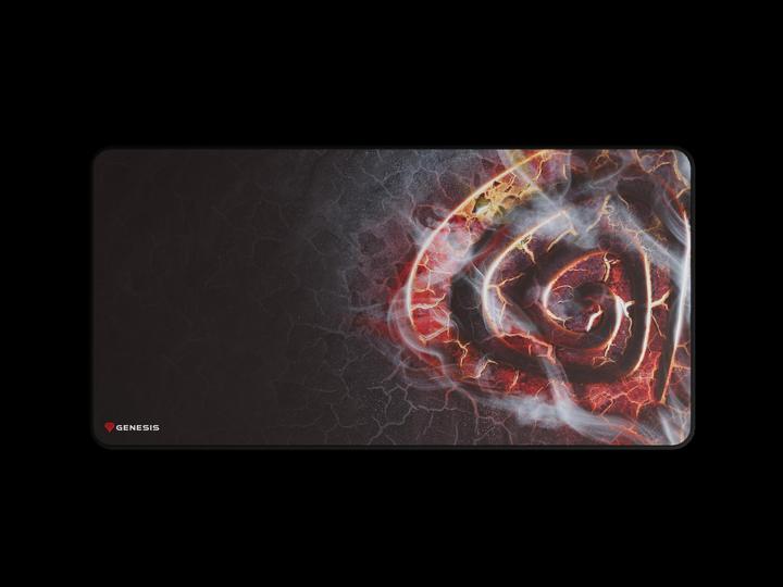 Actual product image Genesis Mouse pad Carbon 500 MAXI LAVA G2 Edition, Multicolor, 450 x 900 x 2.5 mm