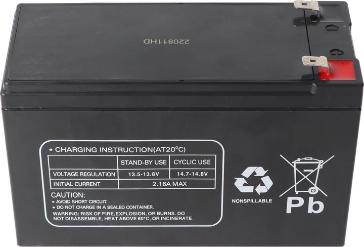 Actual product image Multipower MP7.2-12B Blei Akku PB mit Faston Kontakten 6,3mm, VDS G109009 (12 V, 7.20 Ah)