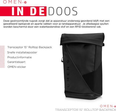 Actual product image HP Omen Transceptor Rolltop