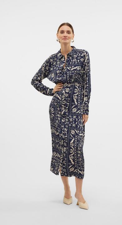 Actual product image Vero Moda VMGIDDE Langes Kleid Hemdblusenkleid (S)