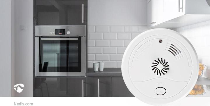 Produktbild Nedis Heat Alarm Battery Powered Battery Life up to: 7 Year with Test Button 85 dB ABS White