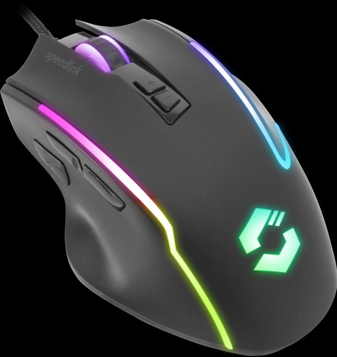 Produktbild Speedlink DECUS NX RGB Gaming Mouse, rubber-black (Kabelgebunden)