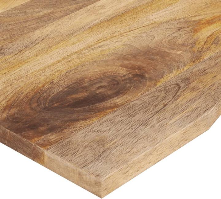 Produktbild VidaXL Schreibtischplatte Tischplatte Holzplatte mit Aussparung Massivholz Mango (80 x 60 x 2.5 cm)