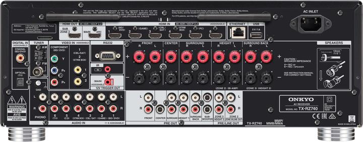 Produktbild Onkyo TX-RZ740 (9.2 Kanal, AM, FM)