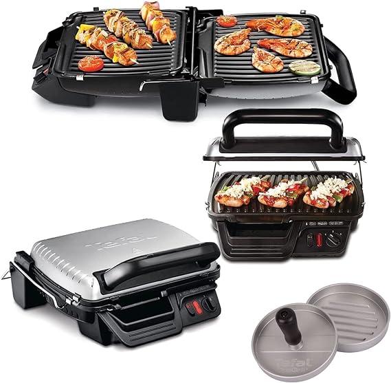 Tefal GC3060 3in1 Elektro Grill + W875 Hamburger Presse
