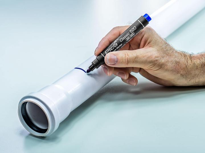 Actual product image Pica Permanent marker 2-6mm, wedge tip, / SB (Red, 6 mm)
