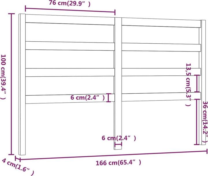 Image du produit VidaXL Batsheva (206 x 4 x 100 cm)