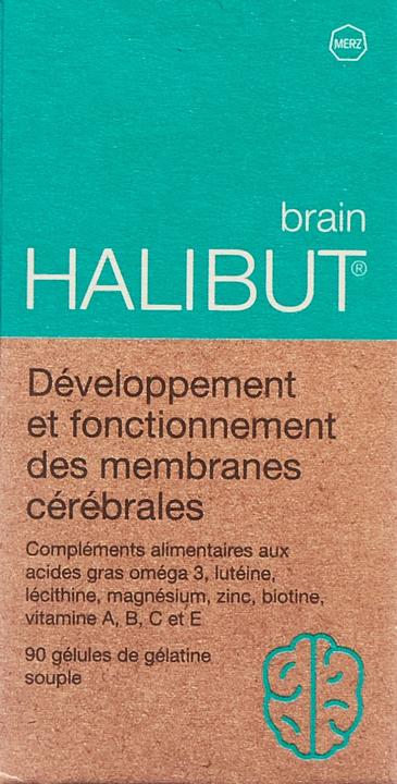 Actual product image Halibut BRAIN with lecithin and vitamins (90 Piece, Capsules, 108 g)