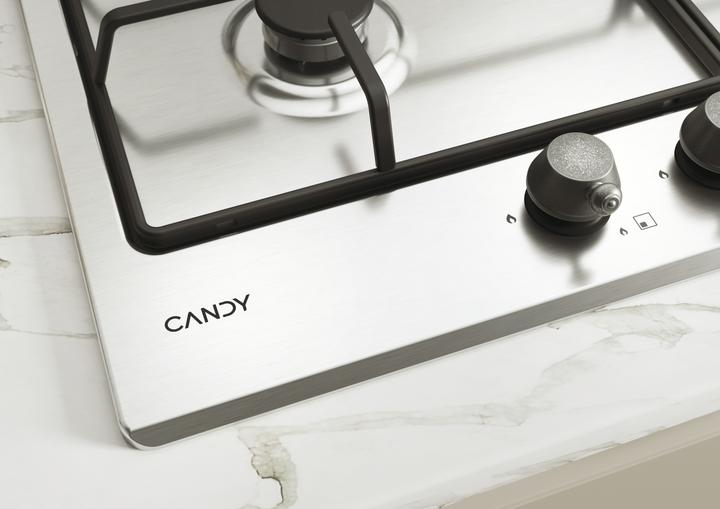 Produktbild Candy CHW6BR4WTX Edelstahl-Einbau-Gasherd(e) 59 cm