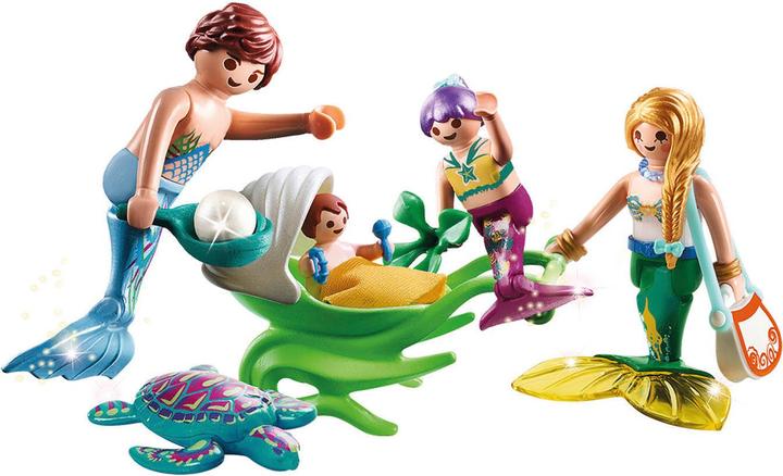 Produktbild Playmobil Familie mit Muschelkinderwagen (70100)