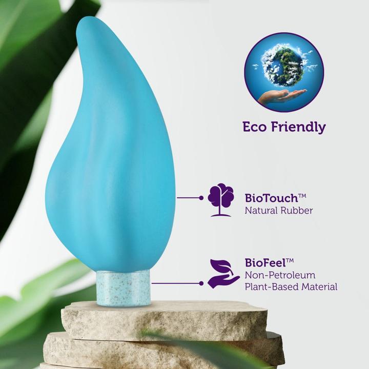 Actual product image Gaia Eco Caress Vibrator Aqua