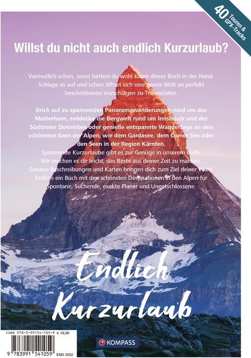 Produktbild Endlich Kurzurlaub - Alpen (Deutsch, 2024)
