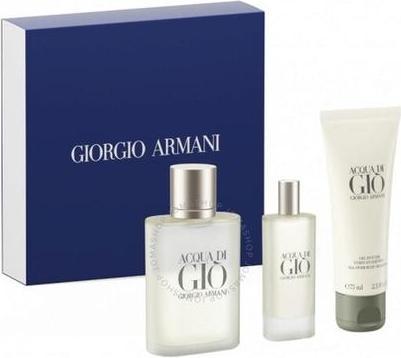 Actual product image Giorgio Armani Set Acqua di Gio Homme Eau de Toilette 100ml + 15ml EDT + 75ml Shower Gel (Eau de toilette, 2662 ml)