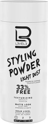 Actual product image L3vel3 L3 Level 3 Light Hold Styling Powder Natural Matte Hairstyle Texturizing and Volumizing 1 Ounce (1 ml, Volume powder)
