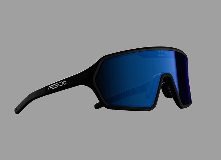 Actual product image React rev sky/black Sonnenbrille schmal (Black, blue mirrored)