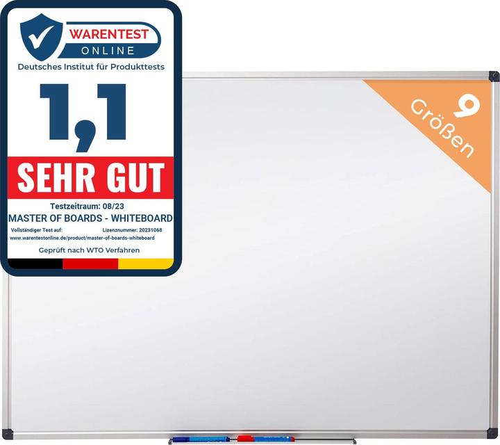 Produktbild Master of Boards Whiteboard (150 x 100 cm)