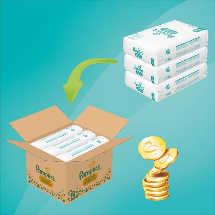 Immagine prodotto Pampers Premium Protection (Dimensione 3, Pacco mensile, 204 Pezzo/i)